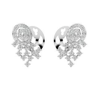 Elina Round Diamond Stud Earrings